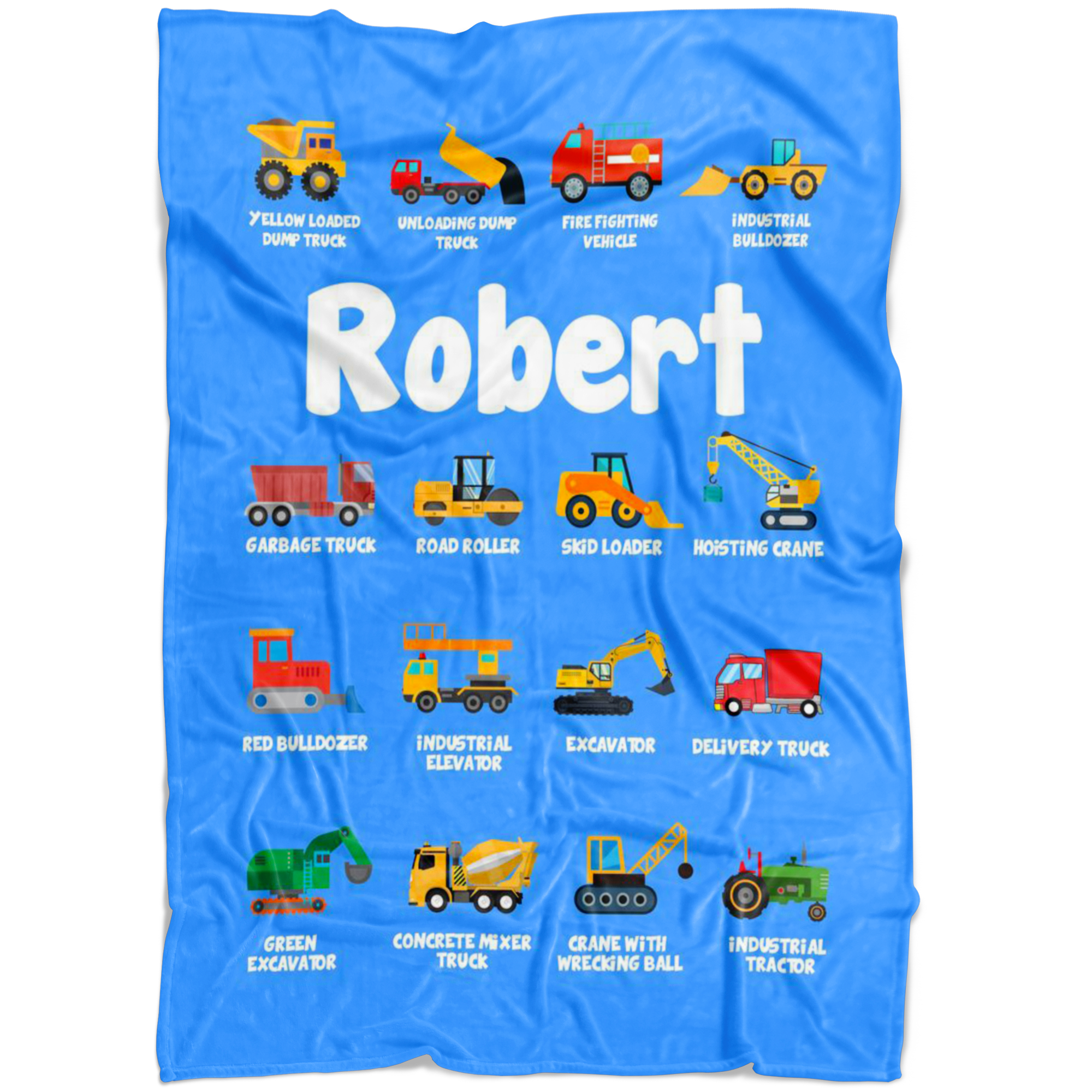 Robert Construction Blanket Blue