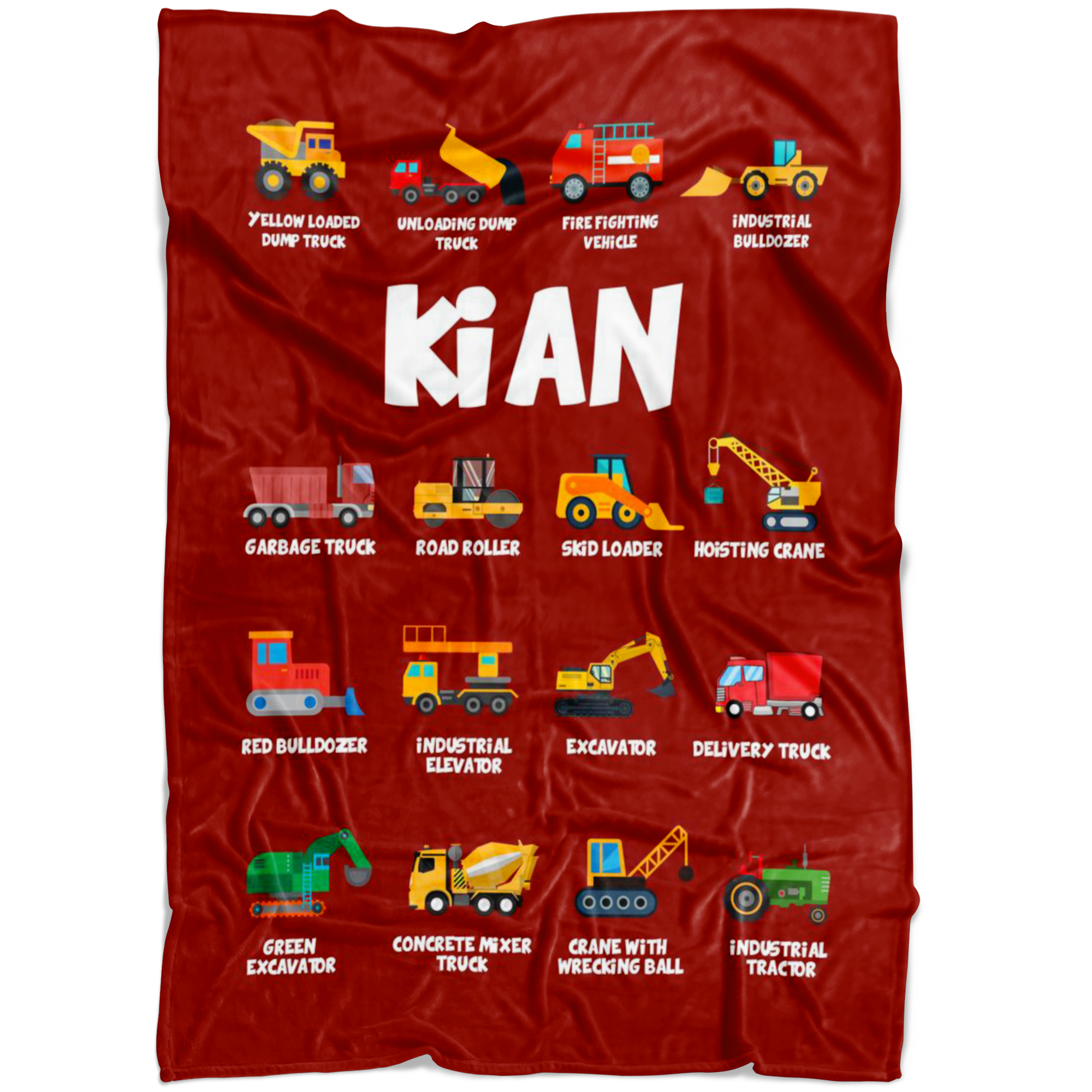 Kian Construction Blanket Red