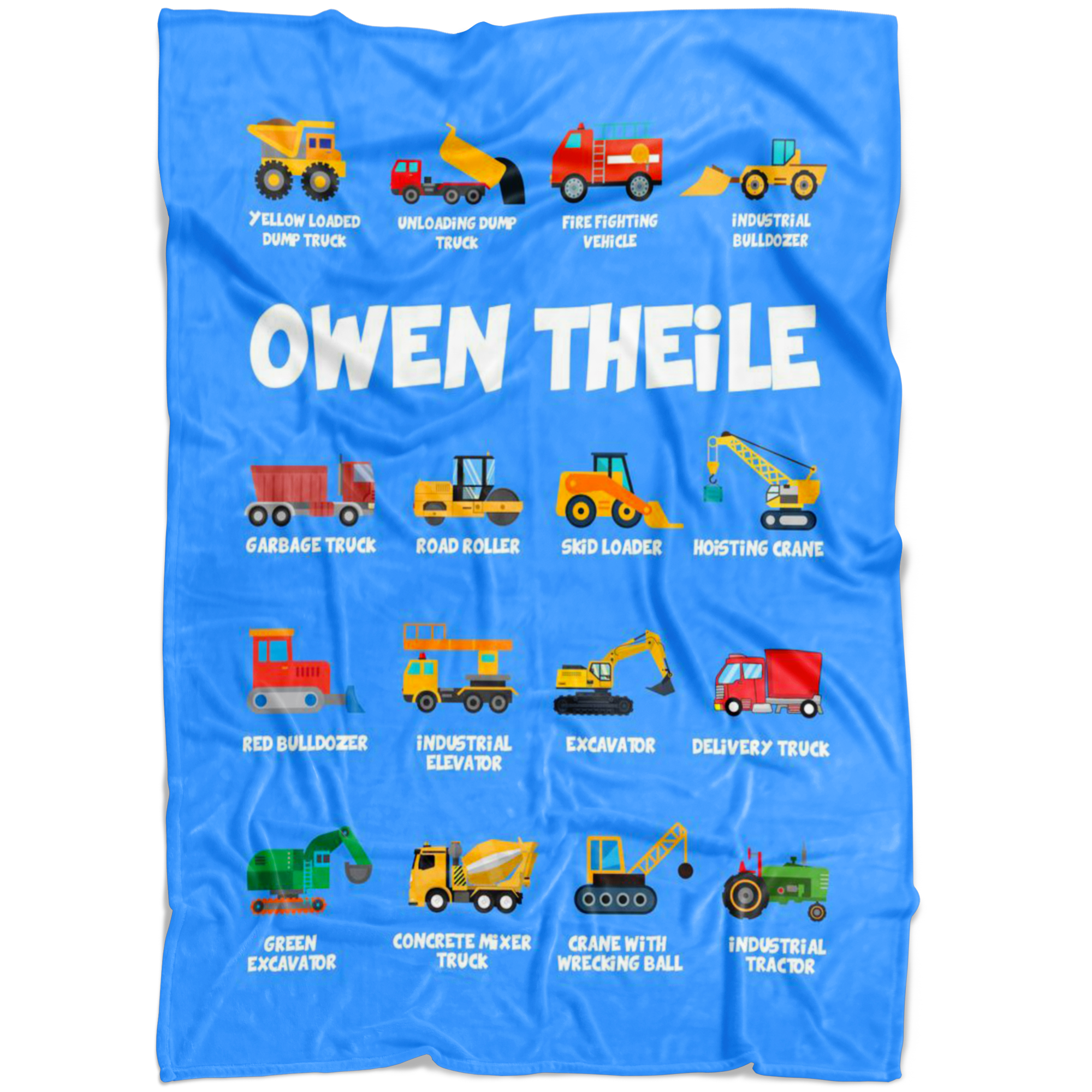 Owen Theile Construction Blanket Blue