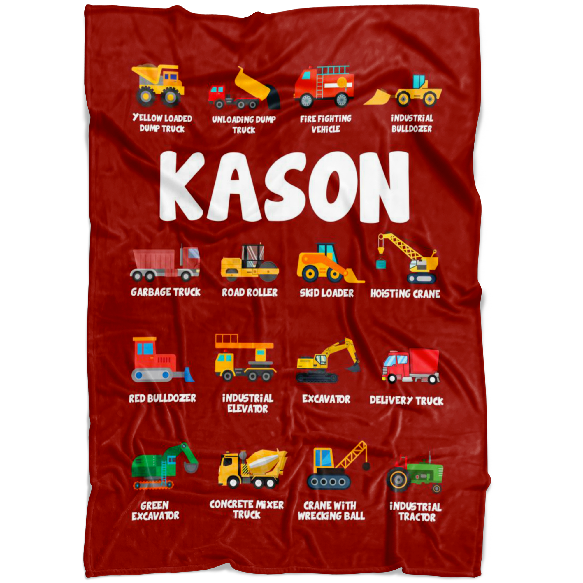 Kason Construction Blanket Red