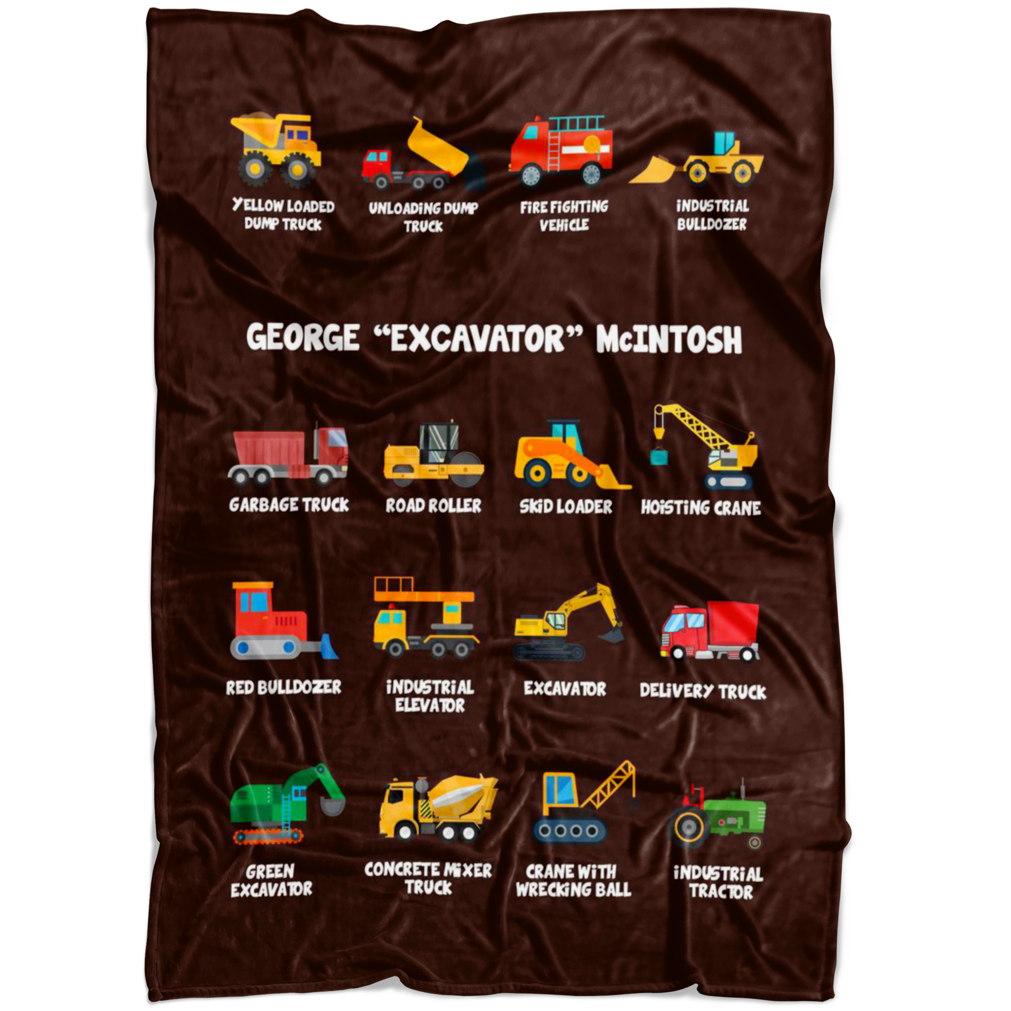 GEORGE “EXCAVATOR” McINTOSH Construction Blanket Brown