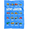 Levi Jacob Construction Blanket Blue