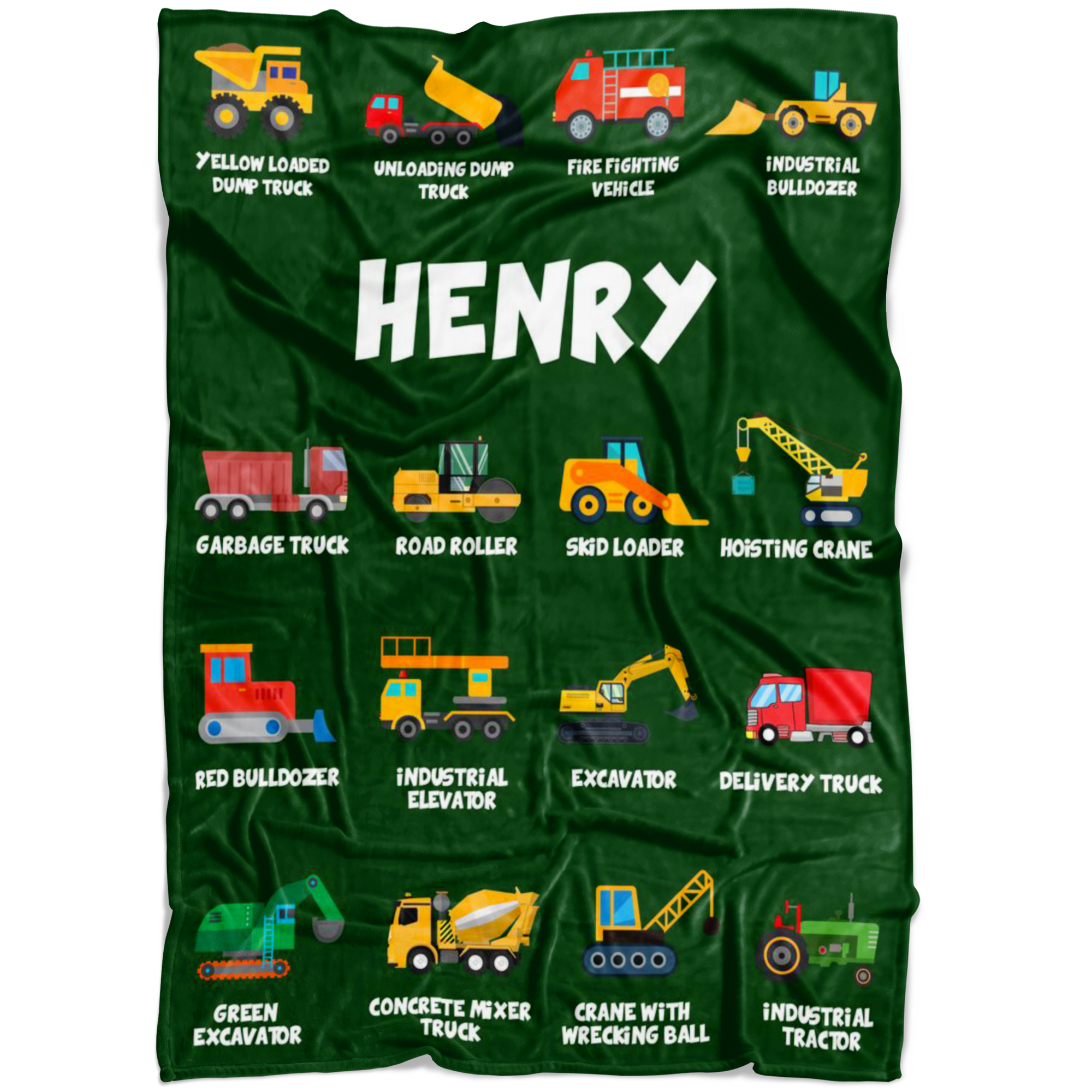 Henry Construction Blanket Green
