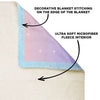 Personalized Name Unicorn Blanket for Kids, Custom Name Blanket for Boys and Girls
