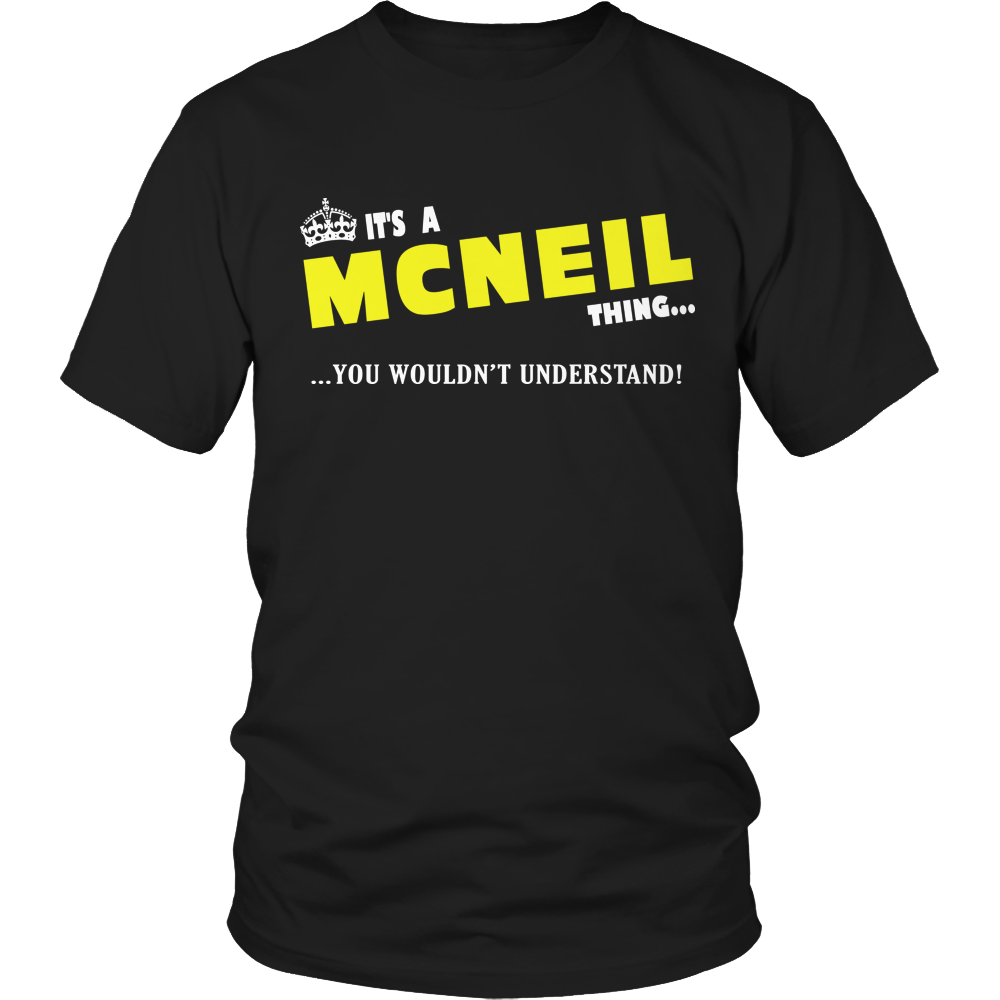It's A McNeil Thing, You Wouldn't Understand