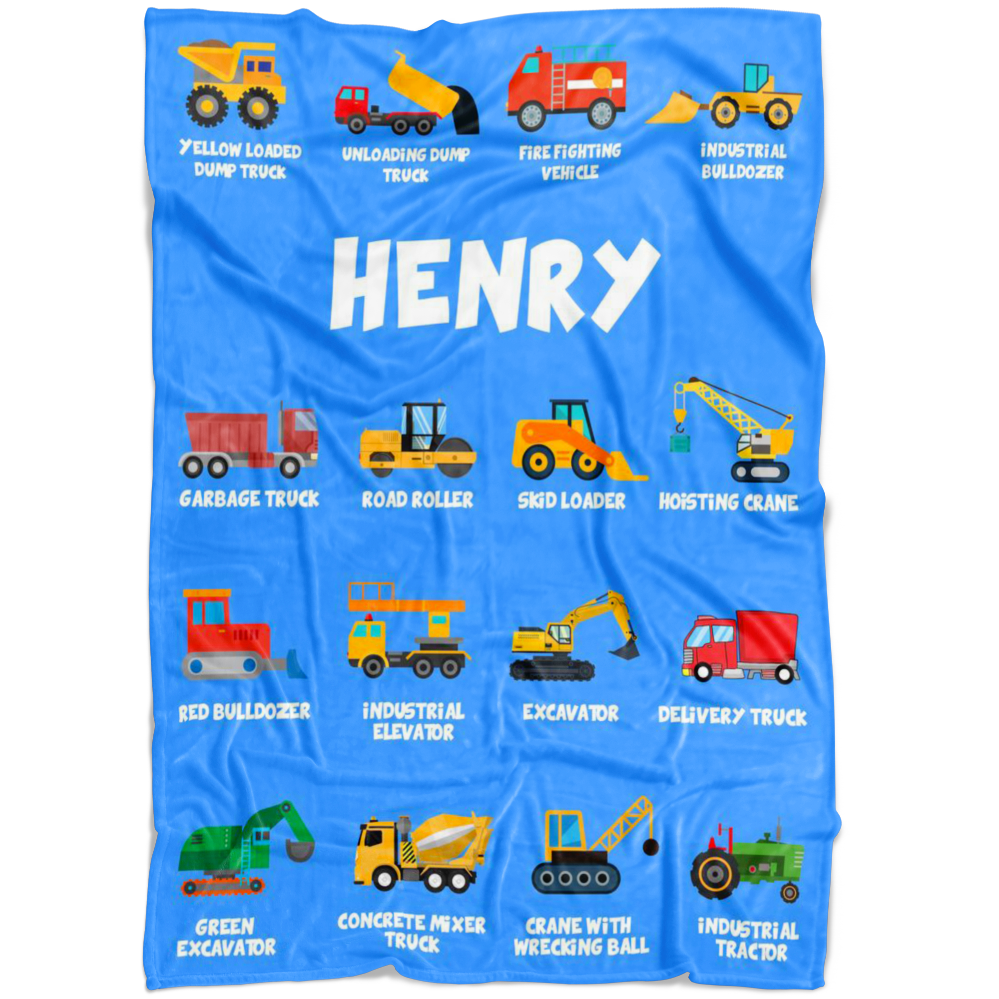 Henry Construction Blanket Blue