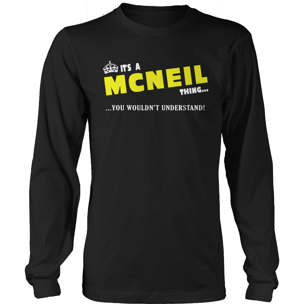It's A McNeil Thing, You Wouldn't Understand