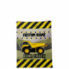Personalized Name Dump Truck Blanket for Kids, Boys and Girls Custom Name Blanket