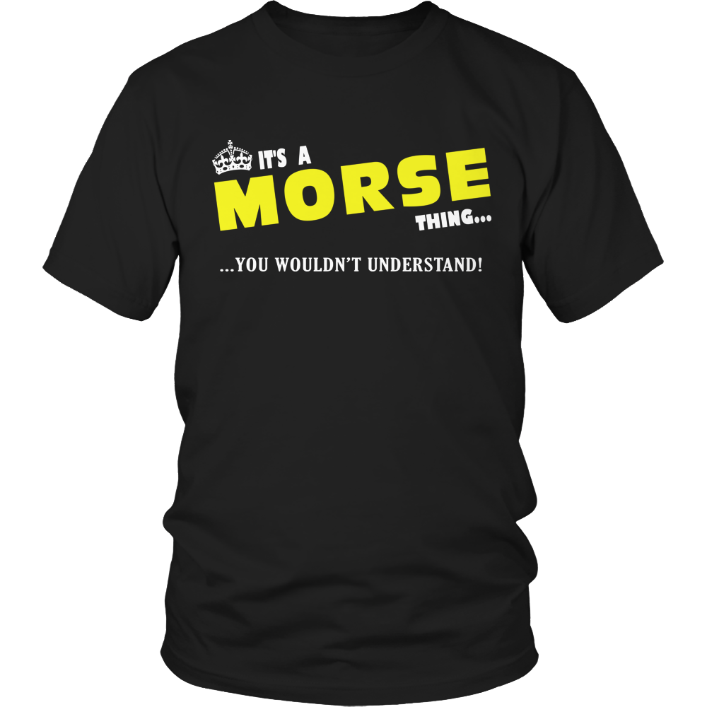 It's A Morse Thing, You Wouldn't Understand
