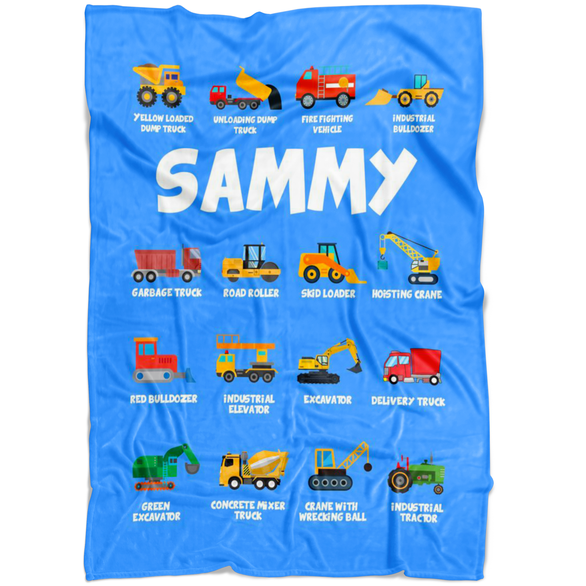 Sammy Construction Blanket Blue