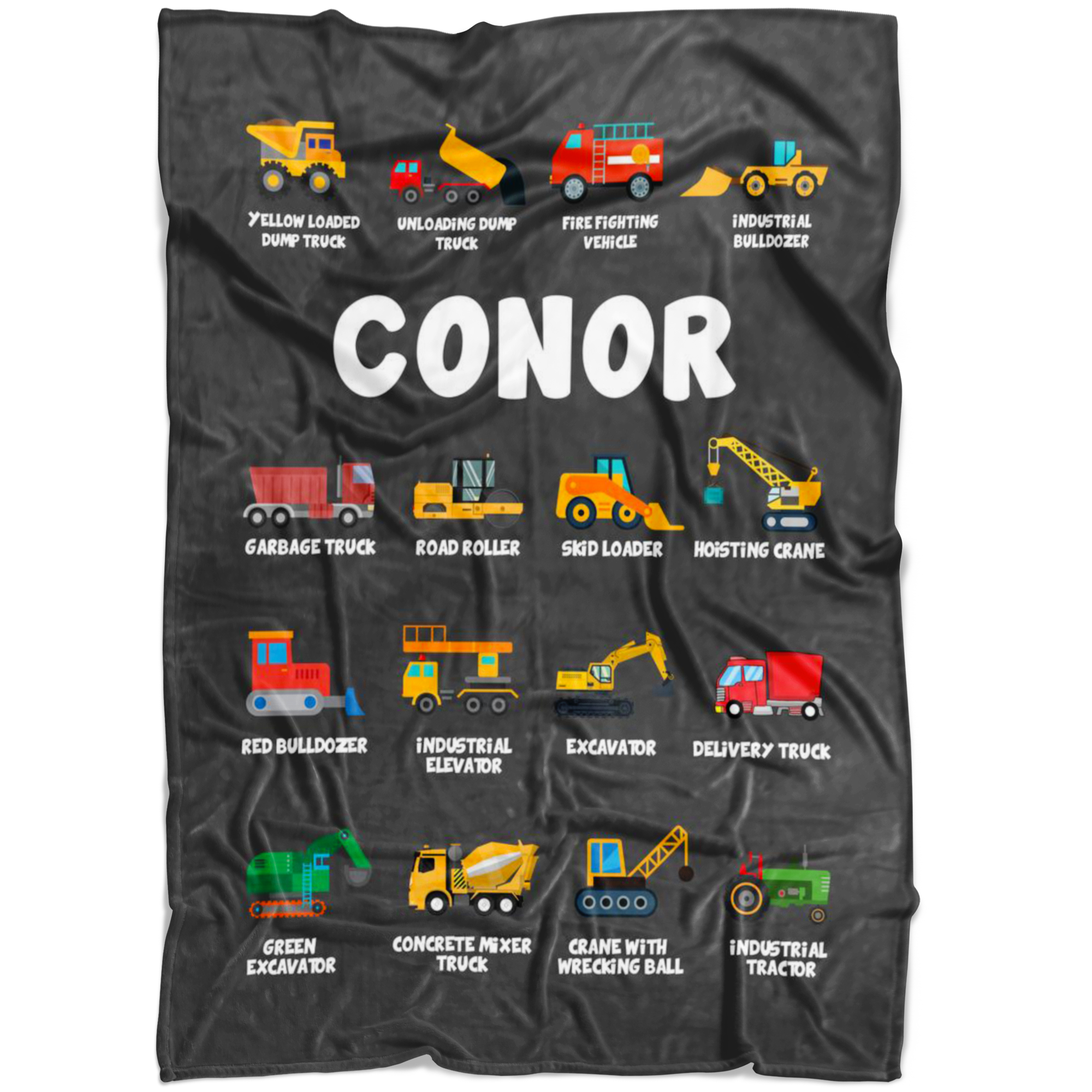 Conor Construction Blanket Grey