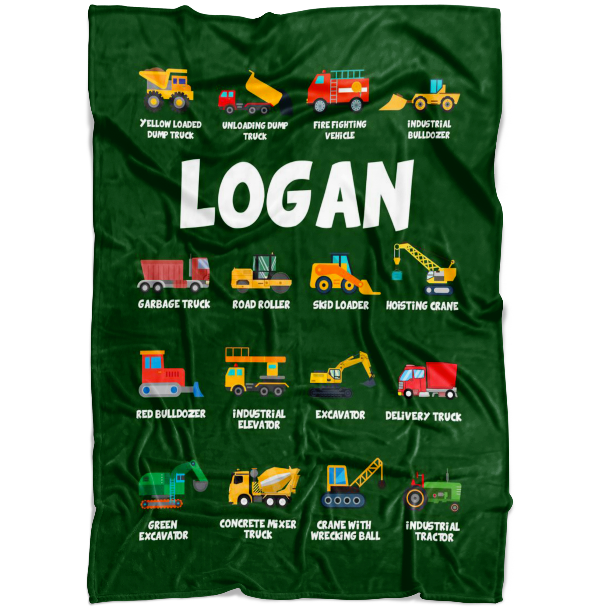 Logan Construction Blanket Green