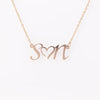 Personalized Double Initial Heart Necklace for Favorite Woman in Your Life