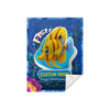 Personalized Name Fish Blanket, Custom Name Sea Animals Blanket for Boys & Girls