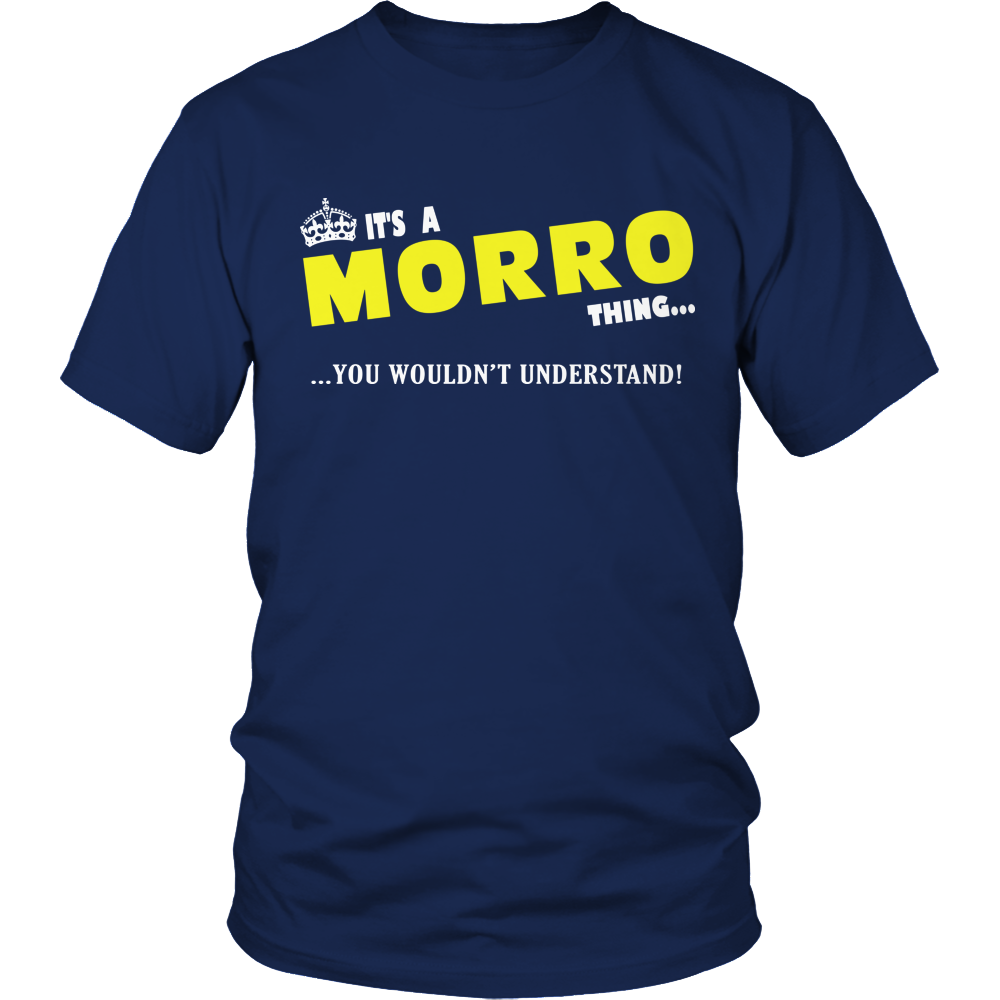It's A Morrow Thing, You Wouldn't Understand