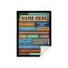 Personalized Name Blanket, Gift for Boyfriend, Husband, BFF