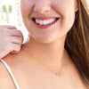 To My Wife, 10K Solid Yellow Gold Hearts Necklace, Gift from Husband