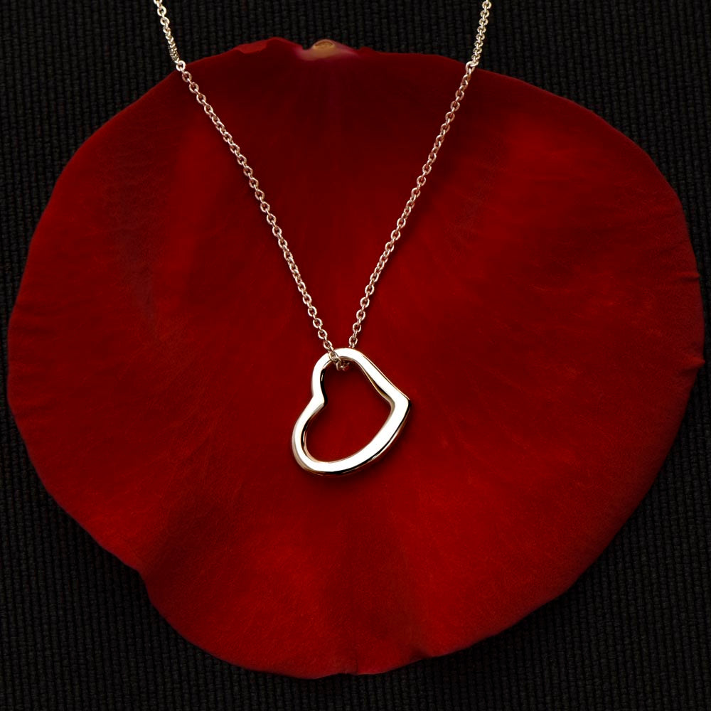 Granddaughter Gifts from Grandma - Silver Heart Necklace