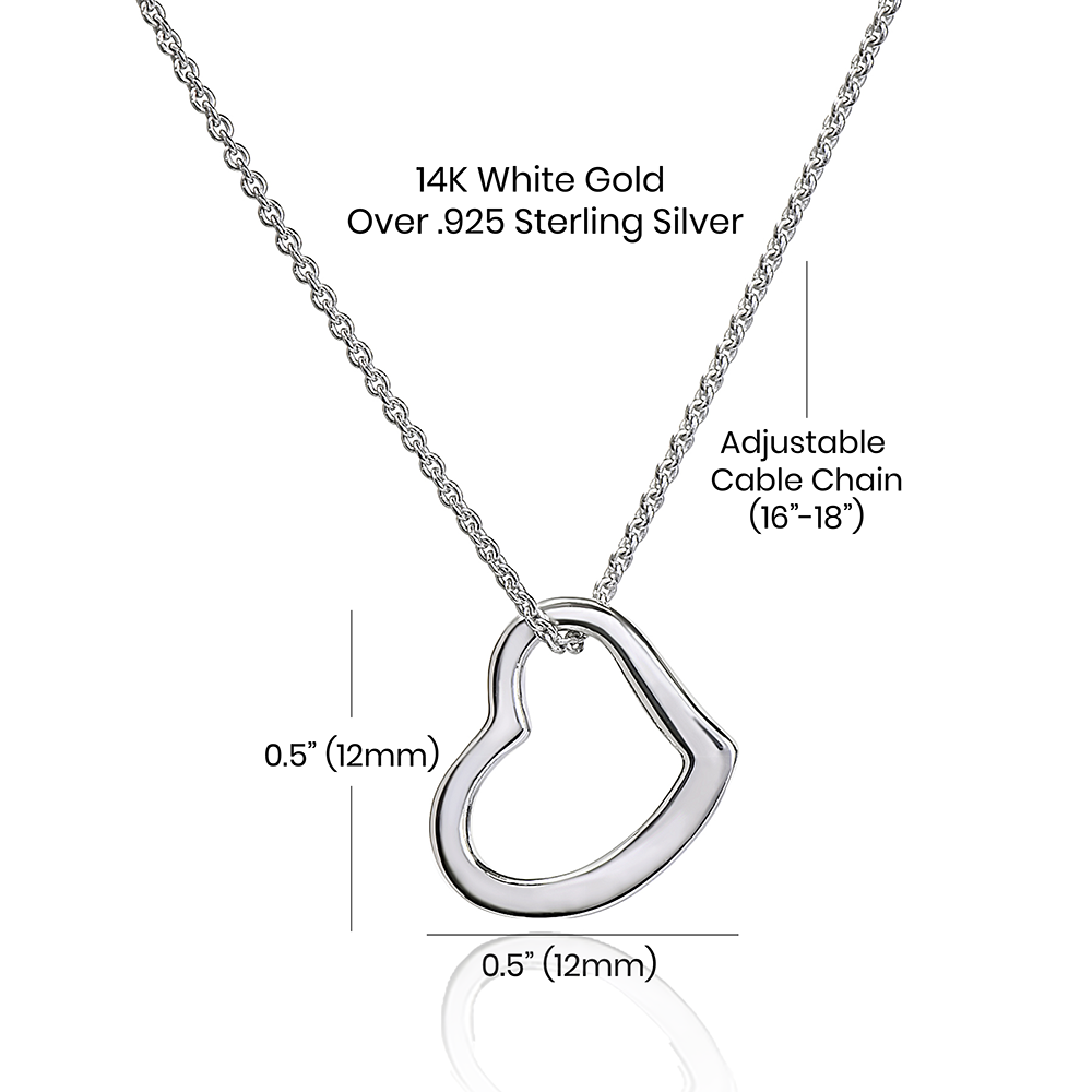 Granddaughter Gifts from Grandma - Heart Love Necklace