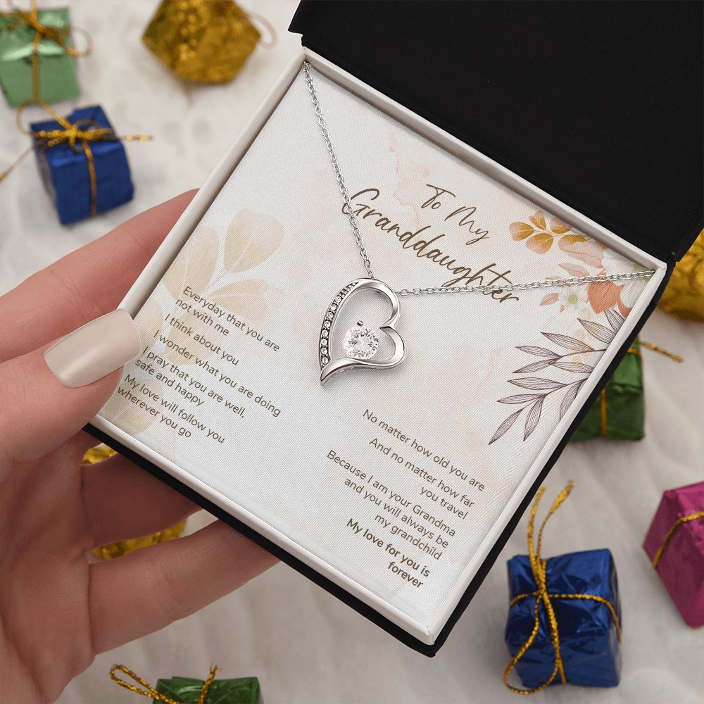 Granddaughter Gift from Grandma - Forever Love Necklace