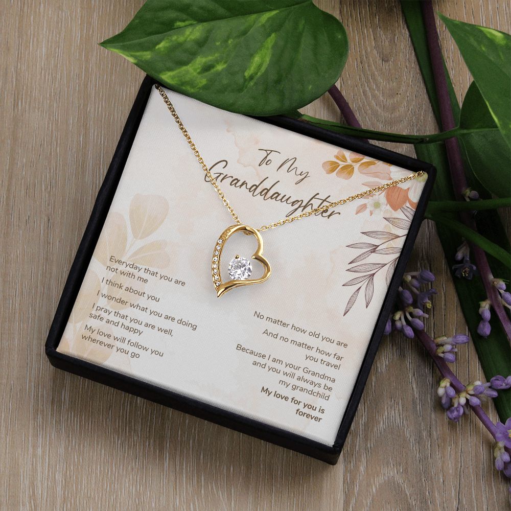 Granddaughter Gift from Grandma - Forever Love Necklace