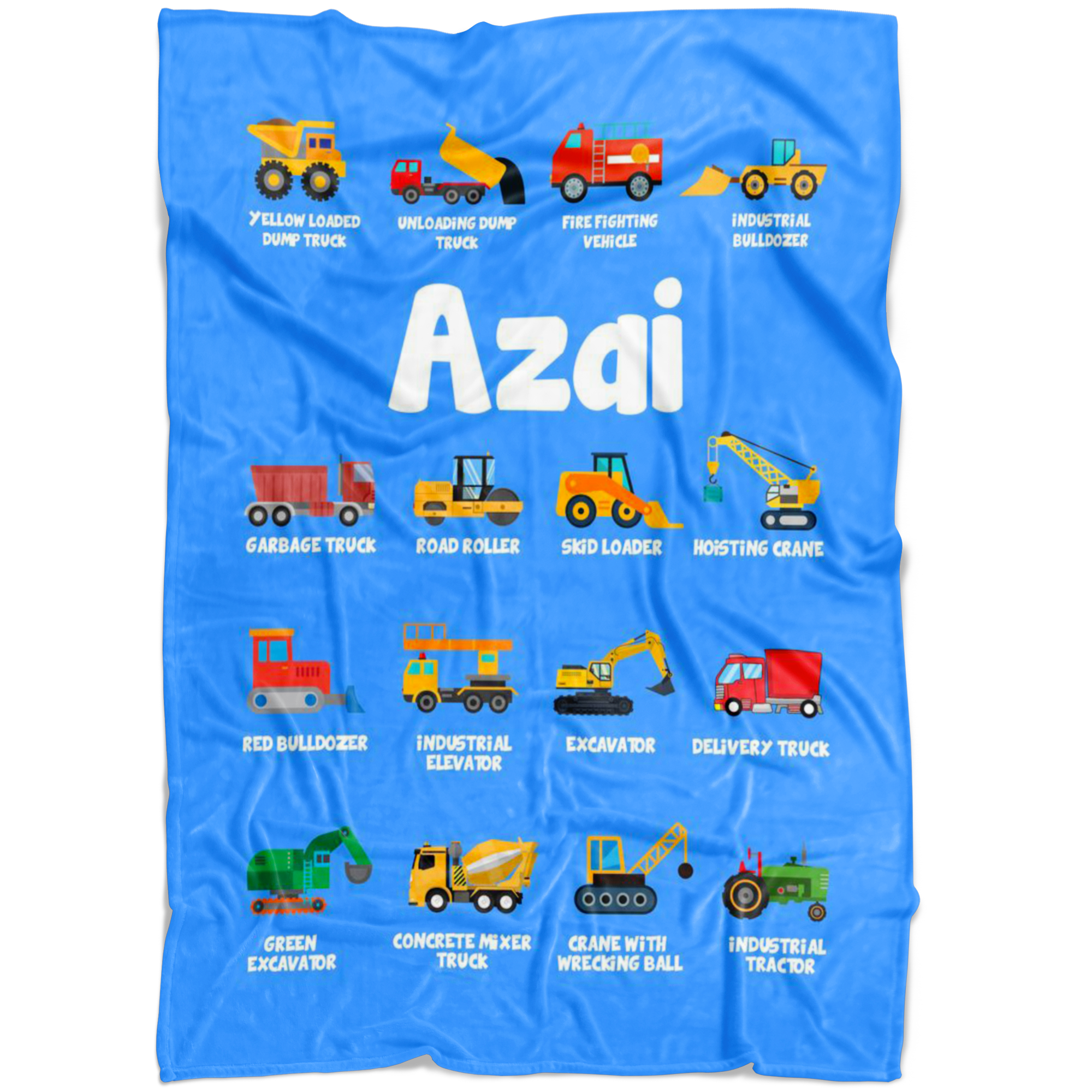 Azai Construction Blanket Blue