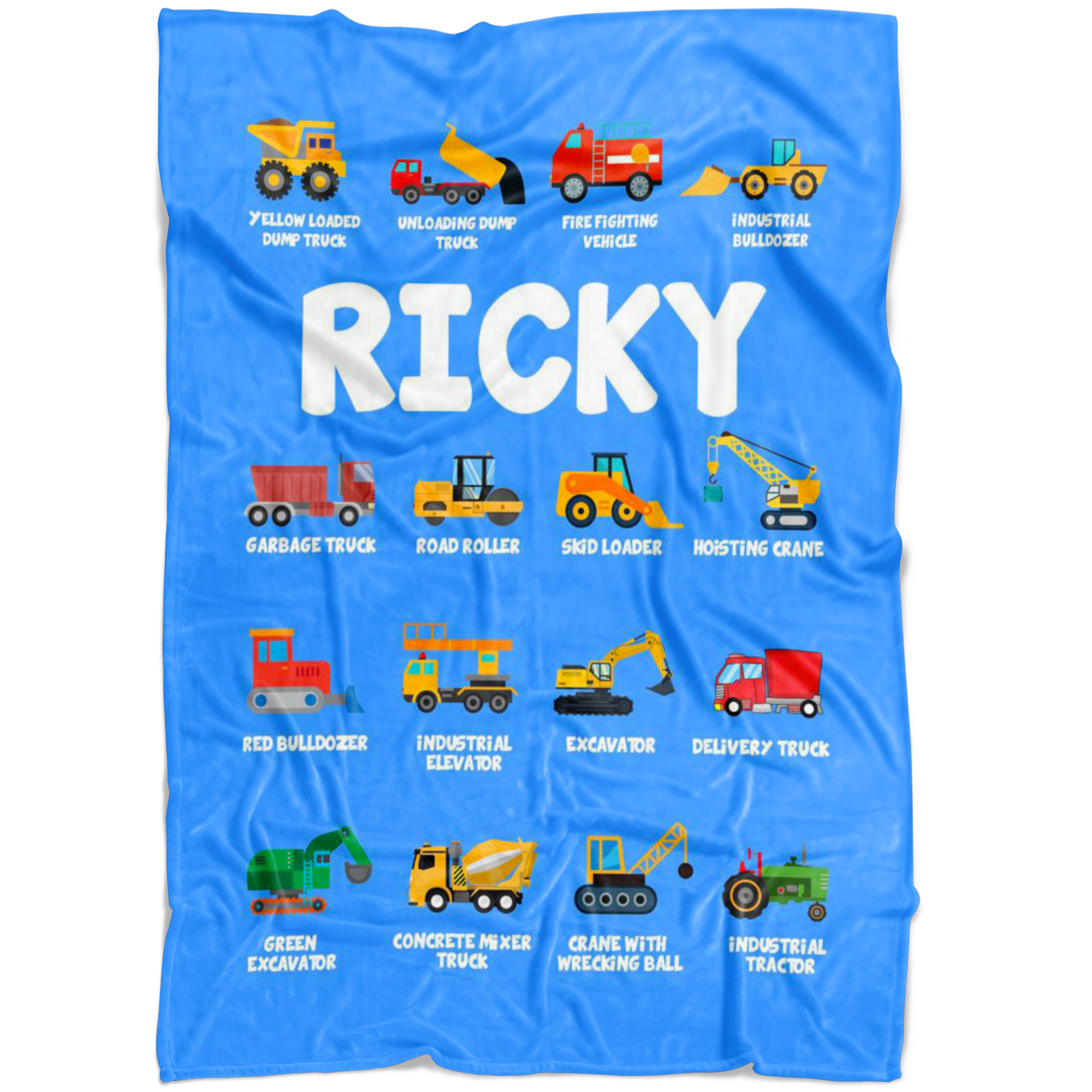 RICKY Construction Blanket Blue