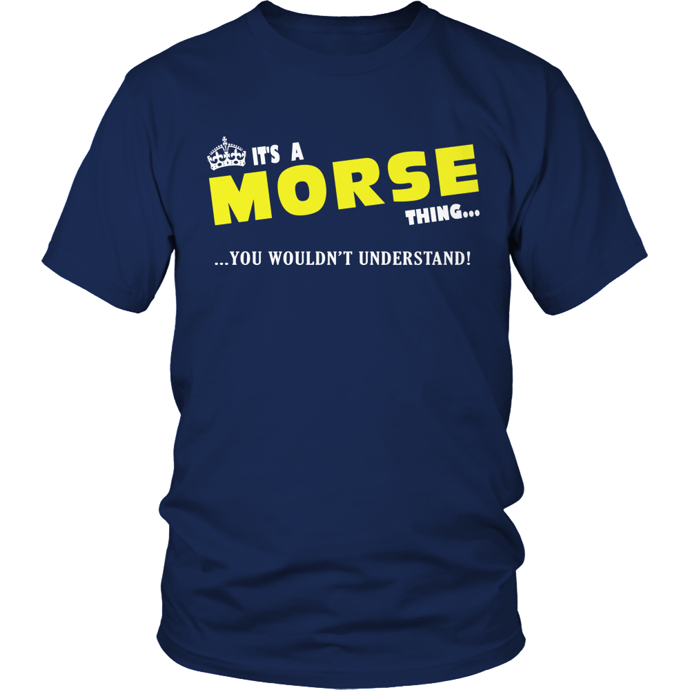 It's A Morse Thing, You Wouldn't Understand