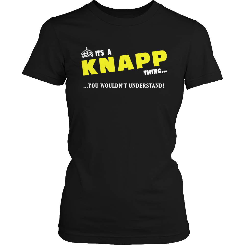 It's A Knapp Thing, You Wouldn't Understand