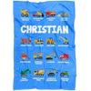 CHRISTIAN Construction Blanket Blue