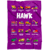 Hawk Construction Blanket Purple
