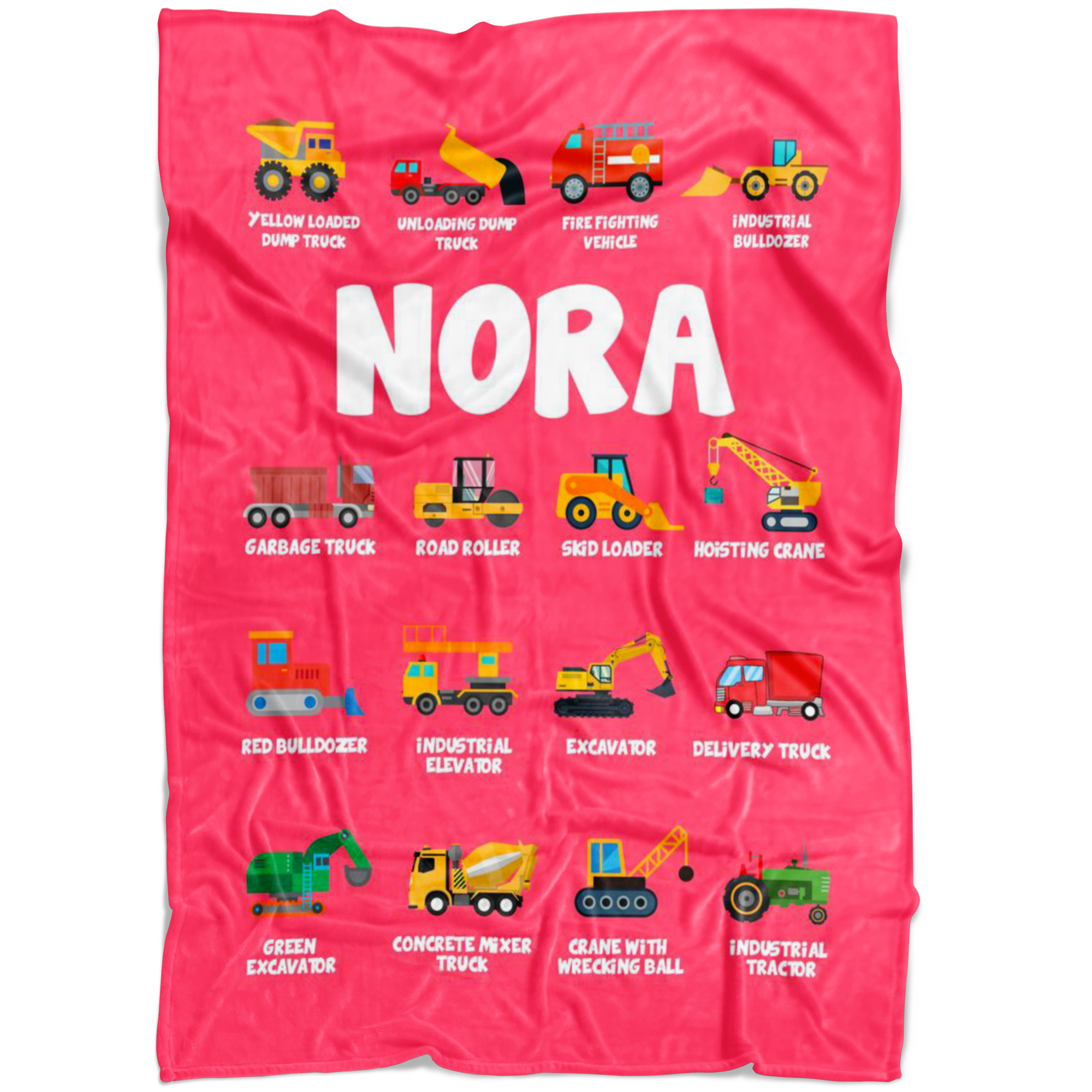 Nora Construction Blanket Pink