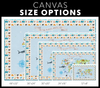 Personalized Map of World for Kids with Animal Planet, Canvas Wall Art for Children's Room, Learning, Educational Map for Boys & Girls