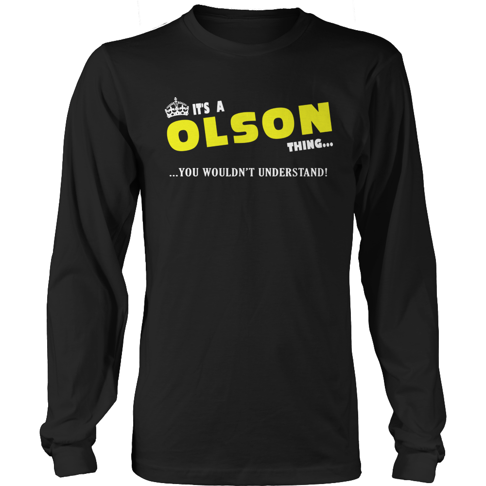 It's A Olson Thing, You Wouldn't Understand
