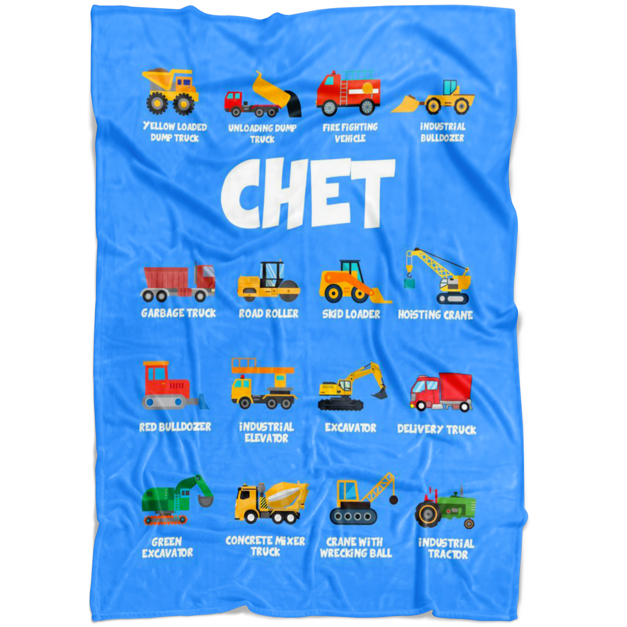 Chet Construction Blanket Blue