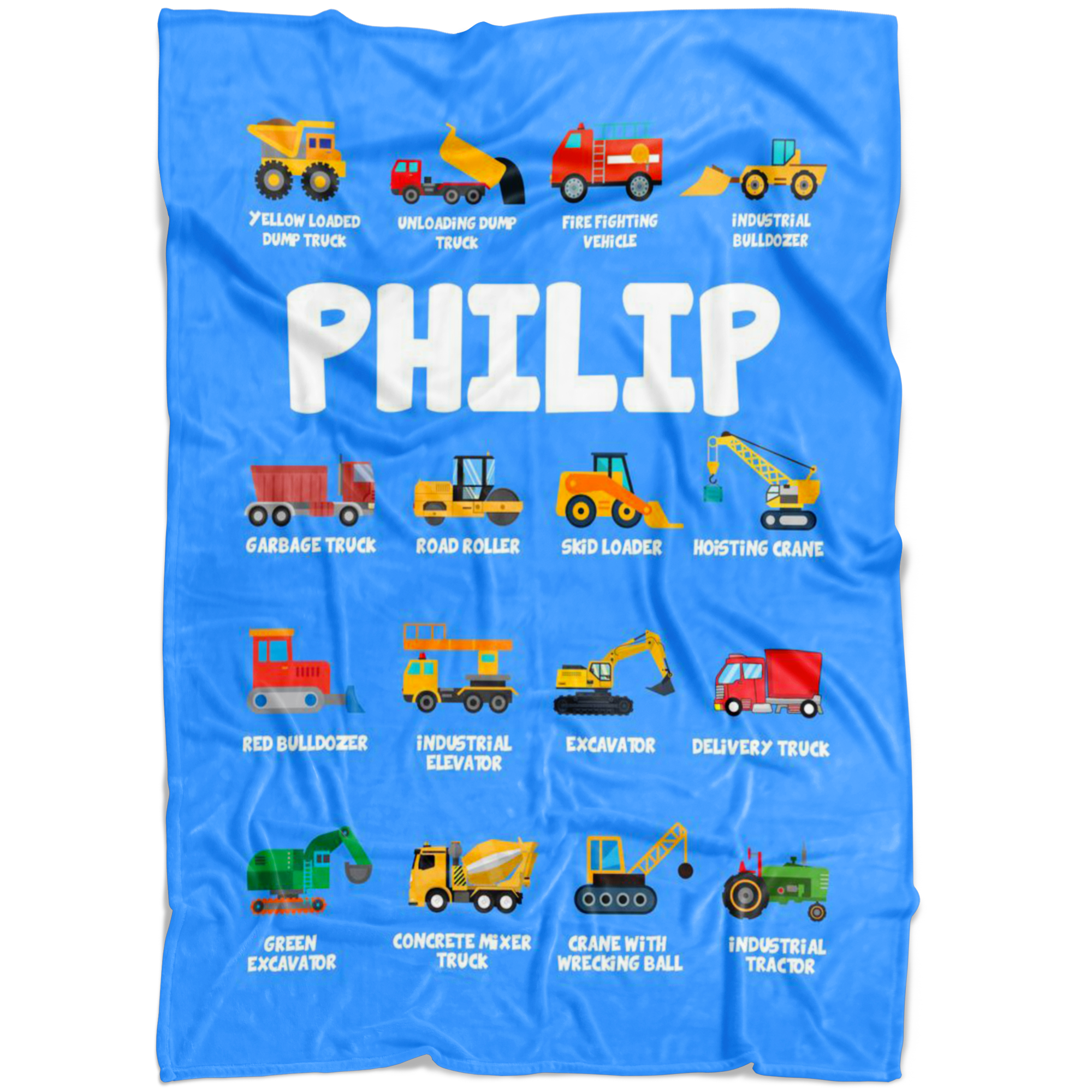 PHILIP Construction Blanket Blue