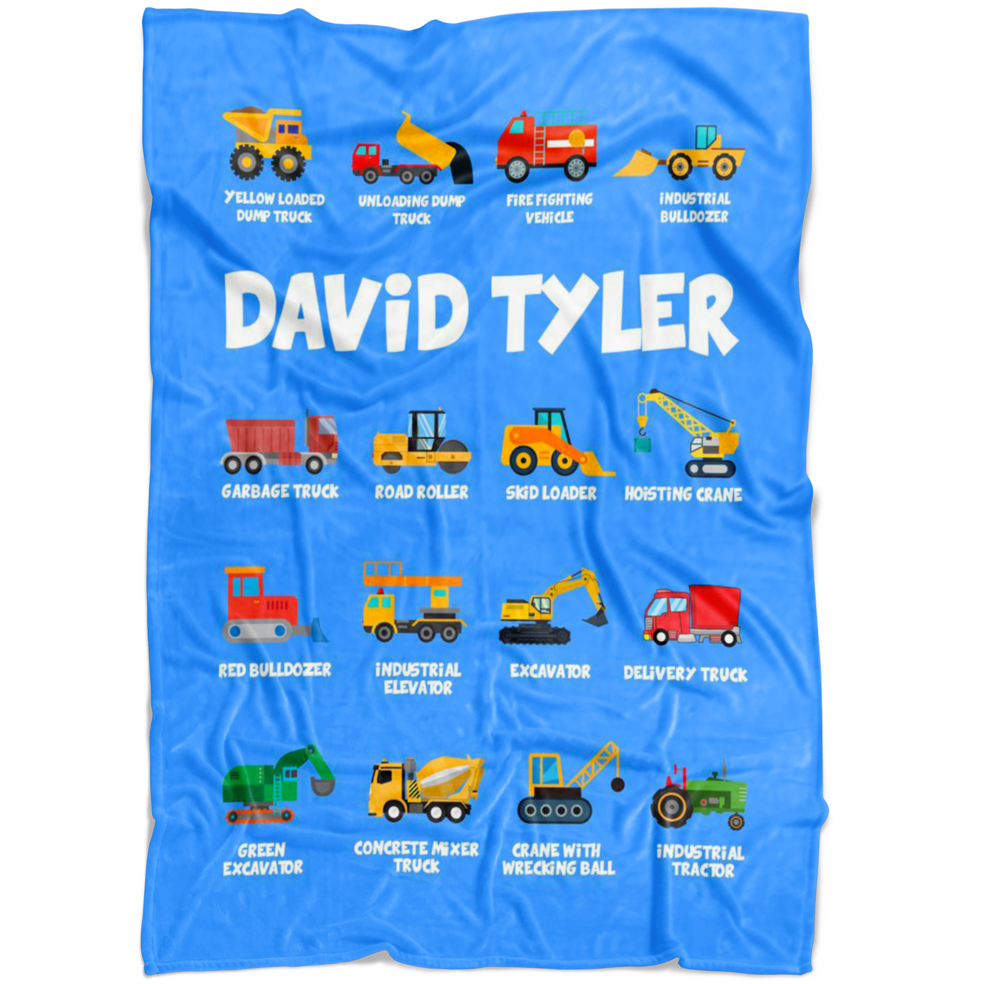 David Tyler Construction Blanket Blue