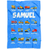 Samuel Construction Blanket Blue