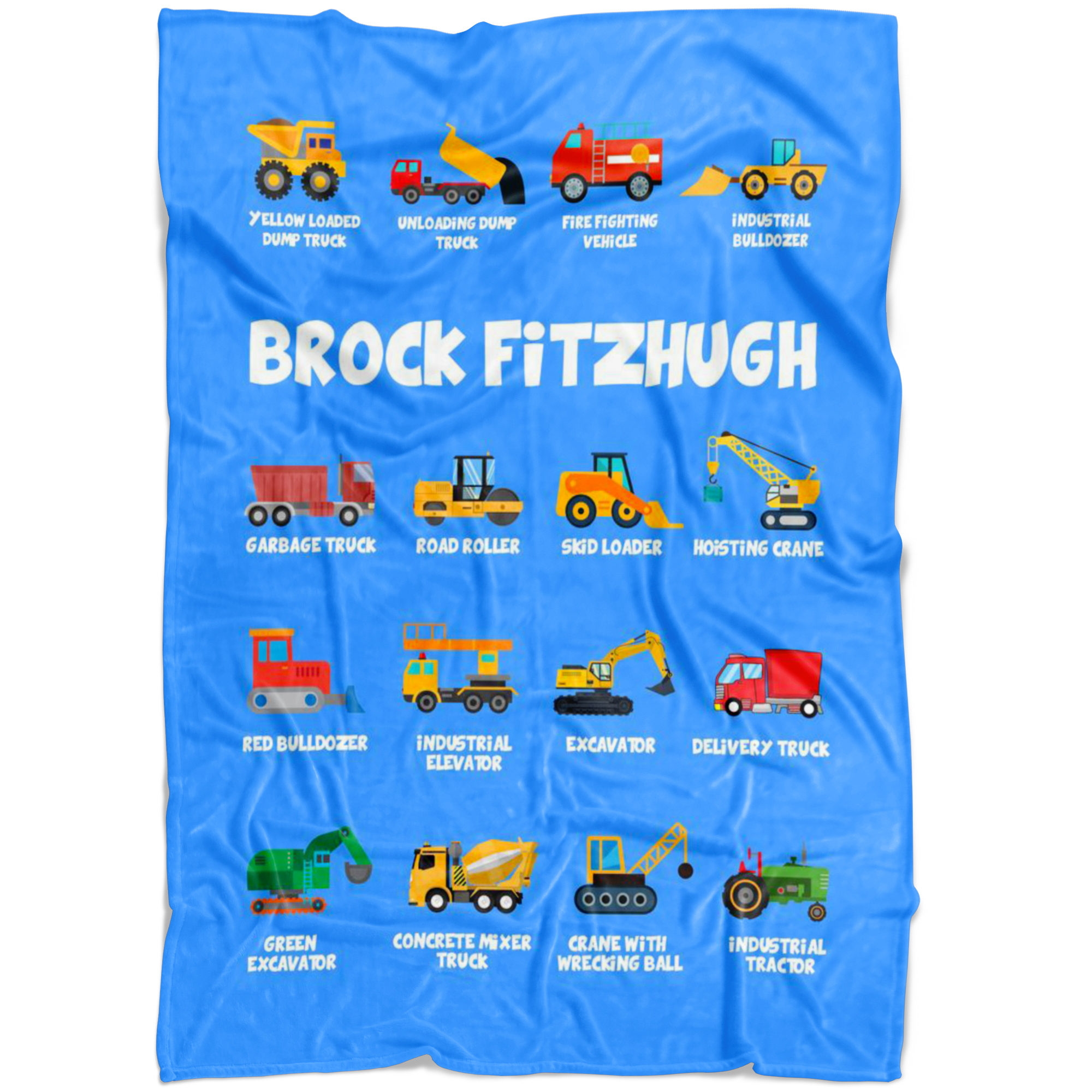 Brock Fitzhugh Construction Blanket Blue