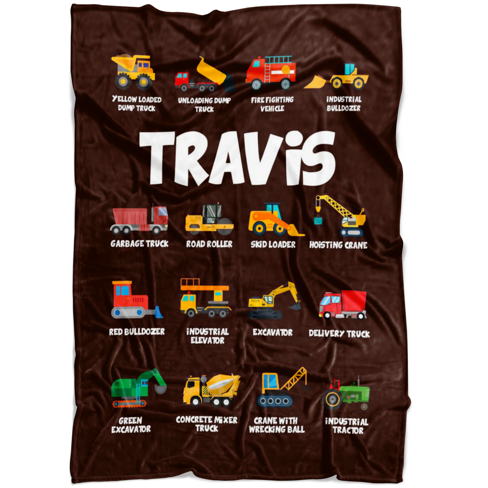 Travis Construction Blanket Brown