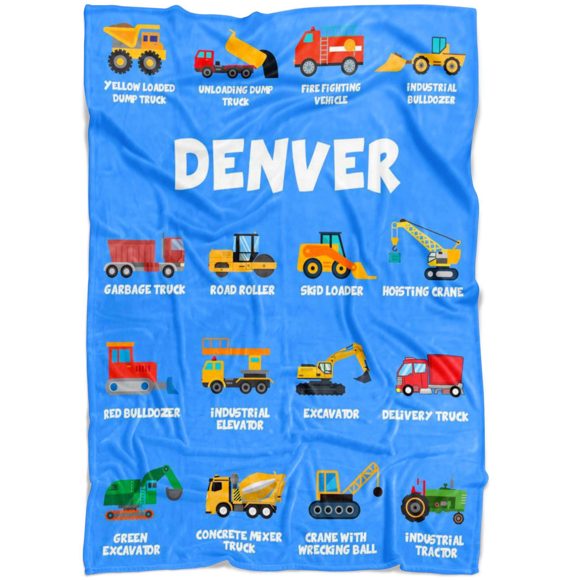 Denver Construction Blanket Blue