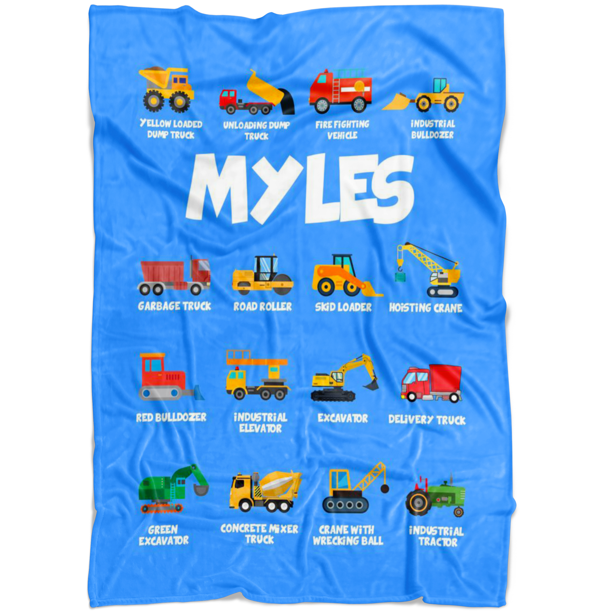 Myles Construction Blanket Blue