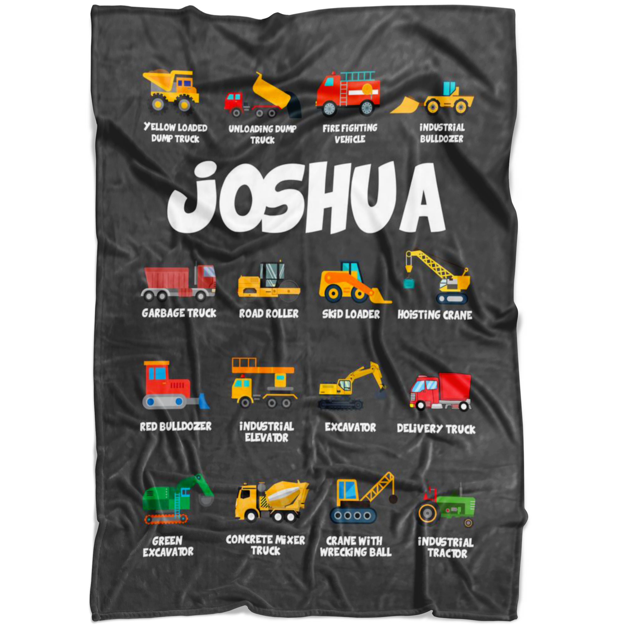 Joshua Construction Blanket Grey