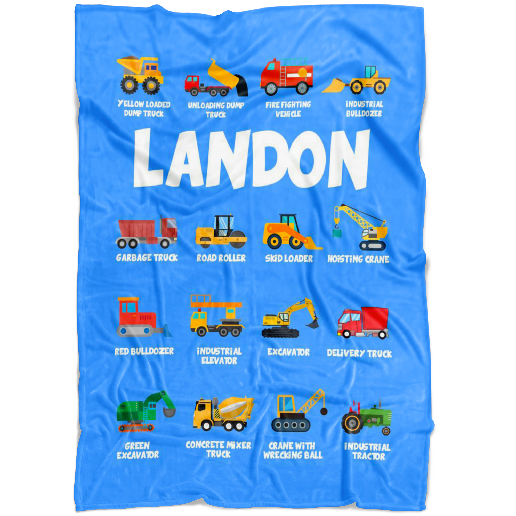 Landon Construction Blanket Blue