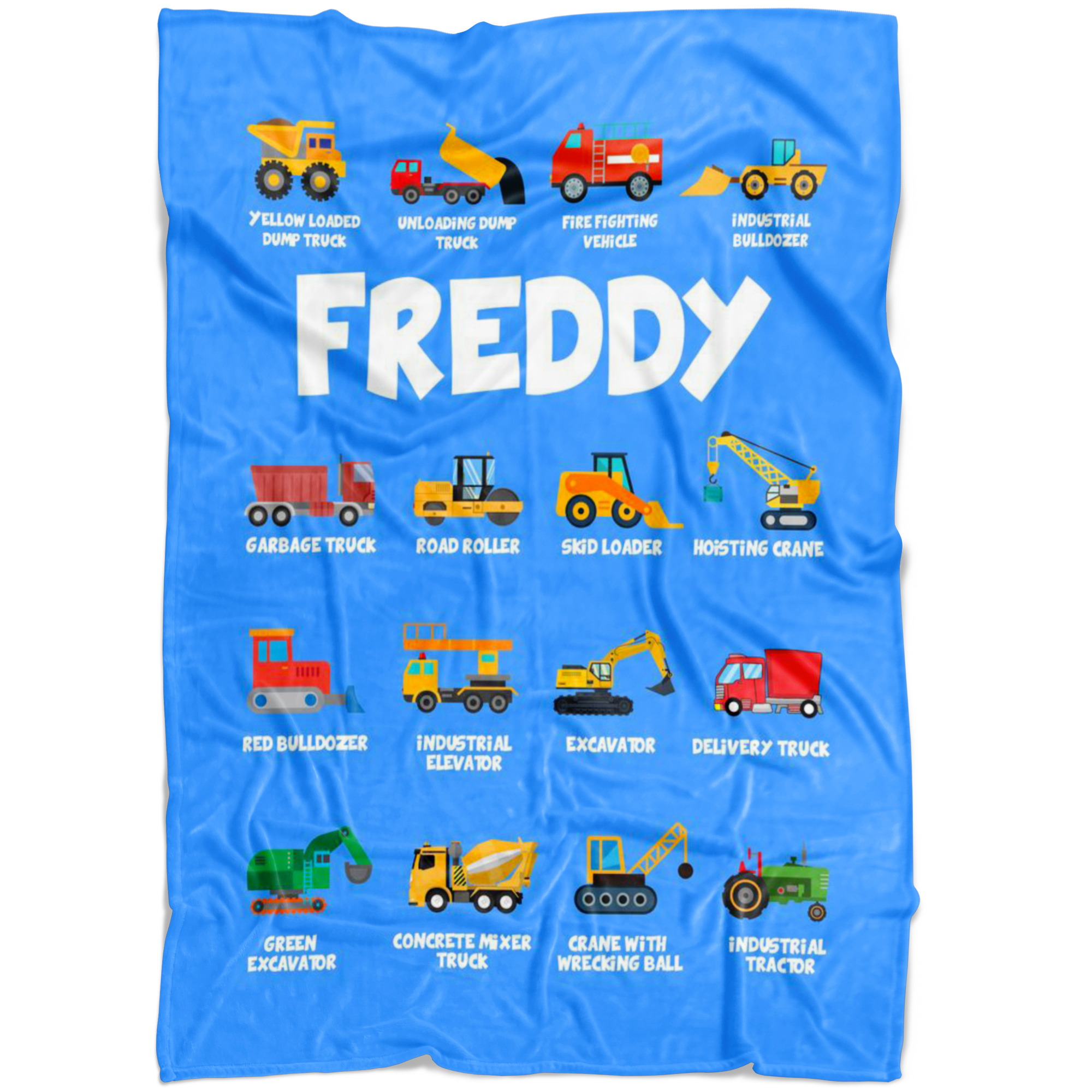 Freddy Construction Blanket Blue