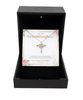 Granddaughter - Have Faith - Love Grandma - Cross Dancing Necklace