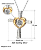 Granddaughter - Have Faith - Love Grandma - Cross Dancing Necklace