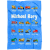 Michael Rory Construction Blanket Blue