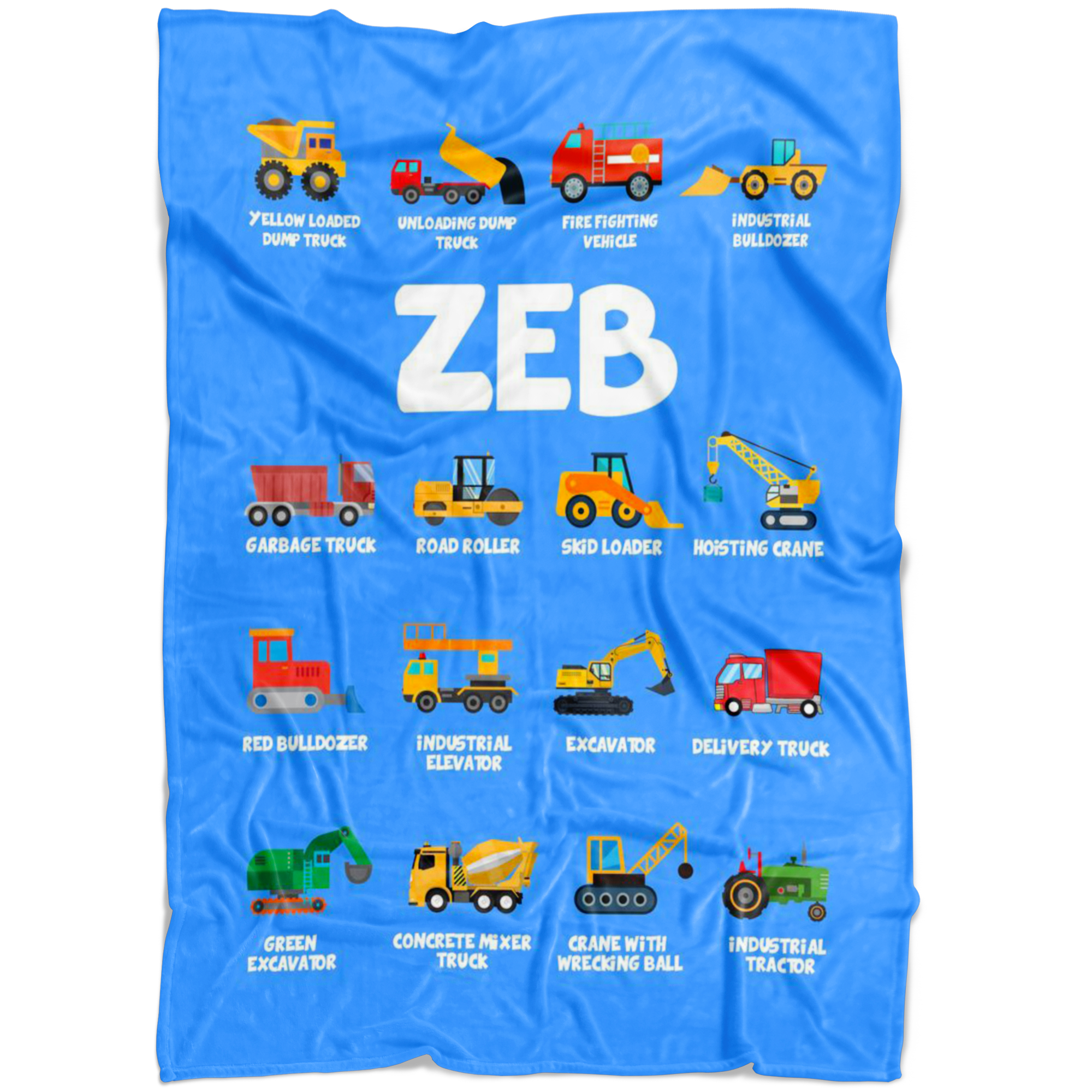Zeb Construction Blanket Blue