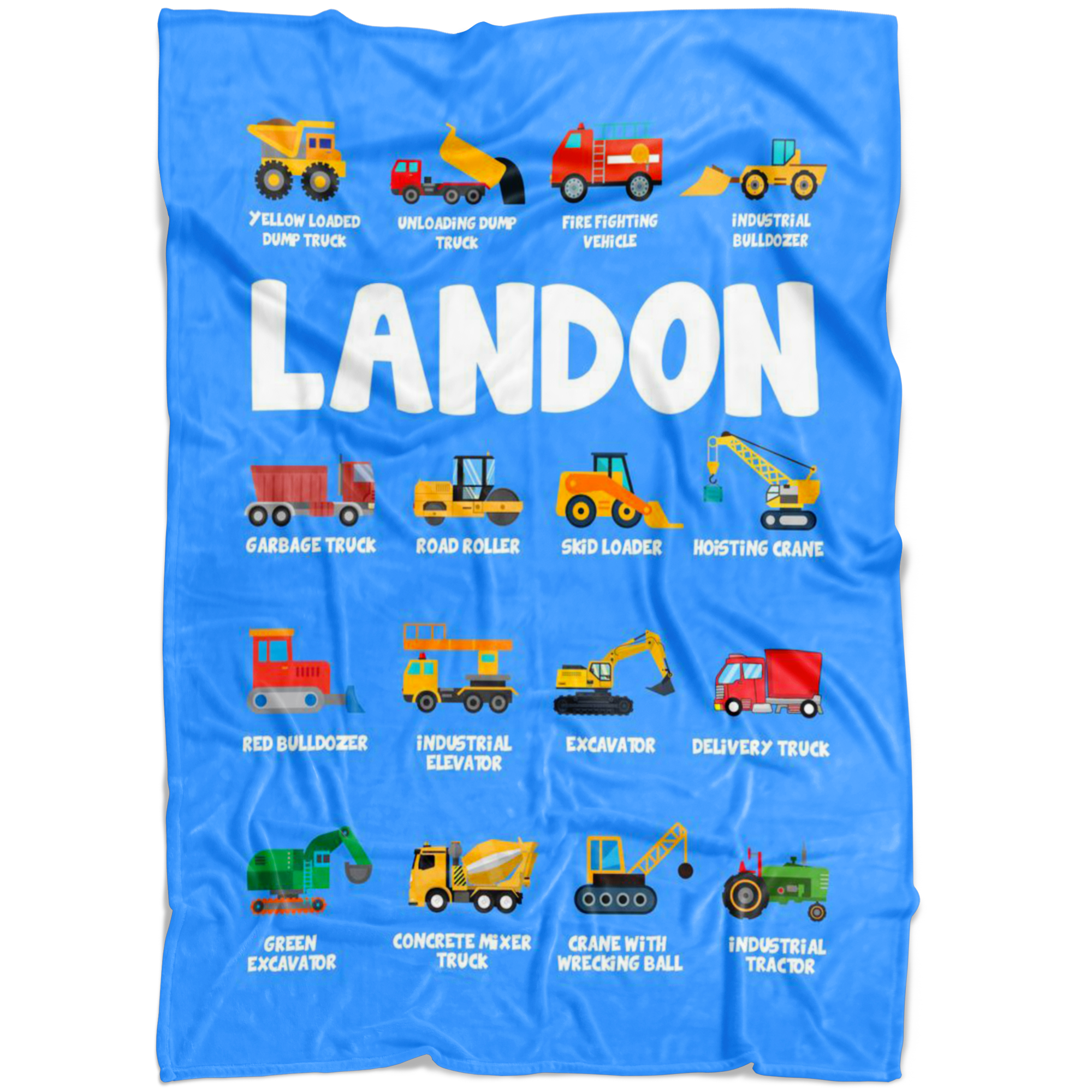 LANDON Construction Blanket Blue